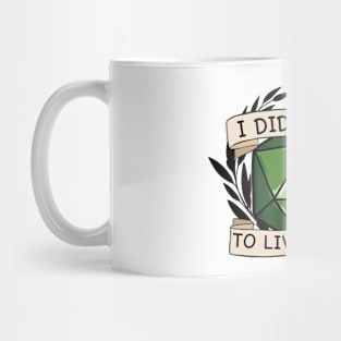 Funny D20 Dice Sarcasm Mug